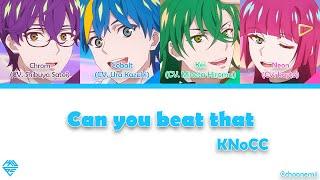 KNoCC「Can you beat that」 Technoroid Color-Coded Lyrics KANROMENG