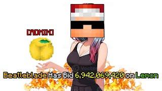 Why I bid 6.9 BILLION COINS on Timedeos Lemon... Hypixel Skyblock