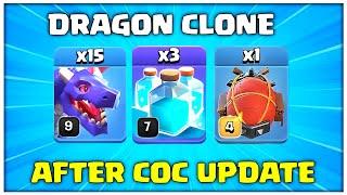 AFTER COC UPDATE TH14 Dragon Clone Attack Strategy in Clash of Clans