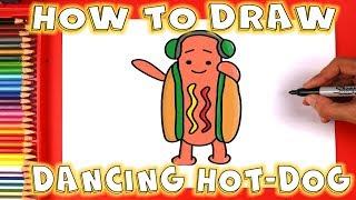 How to Draw the Dancing Hot Dog hotdog