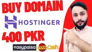 0.99$ Buy Domain With Easypaisa Jazzcash From Hostinger