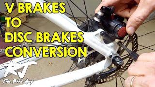 Disc Brake ConversionUpgrade On Mountain Bike