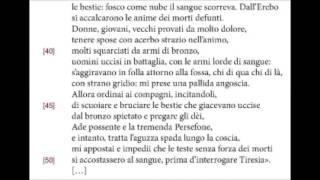 Tiresia e Agamennone nel regno dei morti