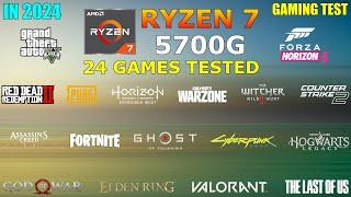 Ryzen 7 5700G Vega 8  Test in 24 Games in 2024 - still good for Gaming?