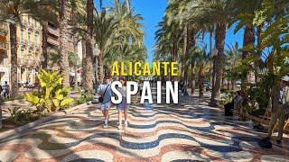 Alicante  Spain - Walking Tour March 2024 4K 60 FPS