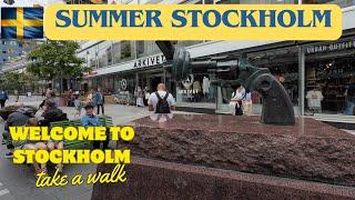 Summer Stockholm. A walk in the center of the city