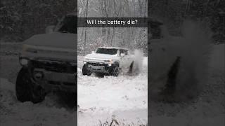 Electric Hummer EV FAIL?  Snow vs Electric Powered Hummer Review
