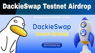 DackieSwap Testnet  Airdrop 1000$  Base Chain Testnet  Early Community Reward  #Airdrop