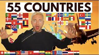 I Visited 55 Countries In 1 Year crazy 2022 Gus1thego  Gustav Rosted