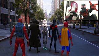 SPIDERVERSE PLAYING SPIDERMAN 2 FUNNY FREE ROAM GAMEPLAY