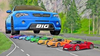 From HUGE to TINY CARS vs EXTREME CRASH TESTS in BeamNG drive