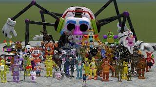 ALL FNAF 1-9 SECURITY BREACH ANIMATRONICS In Garrys Mod Five Nights at Freddys Security Breach