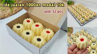 PUNYA 1 TELUR DIBIKIN INI SAJA CUMA PAKAI 6 BAHAN JADI 32 pcs‼️RESEP BOLU KUKUS SUSU MINI ANTI GAGAL