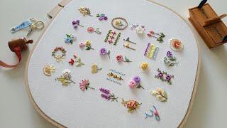 무료도안free pattern 2편 - 30가지 기초 프랑스자수 30 Basic embroidery