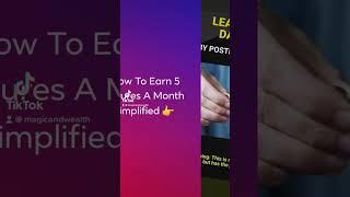 How To Earn 5 Figures A Month Simplified