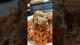 Spaghetti & Meatballs Recipe #SHORTS