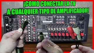 Como conectar la TV a cualquier tipo de amplificador análogo digital HDMI #tutorial