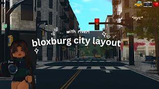  ️ bloxburg city layout tutorial  river layout  bloxburg speedbuild 