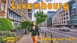 Tour in Luxembourg  one of the most luxurious city in Europe in Luxembourg 4k HDR 60fps