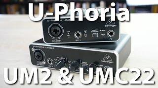 Behringer U-Phoria UM2 und UMC22 - Zwei Einsteiger-Audio-Interfaces im Test