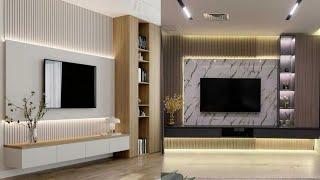 Top 100 TV Wall Unit Design for Living Room 2024  TV Wall Panel Design  TV Cabinet Designs