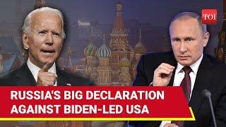 Putins Rare Declaration Against America First Time Since Ukraine Conflict Began  War Next?