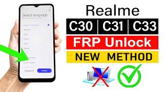 Realme C30C31C33 FRP Unlock Without Computer  Latest Update - 2024