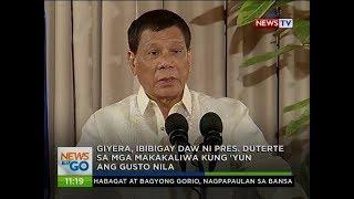 NTG Giyera ibibigay daw ni Pres. Duterte sa mga makakaliwa kung yun ang gusto nila