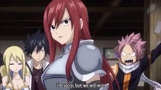 Fairy Tail  Erza loses to laxus funny moment