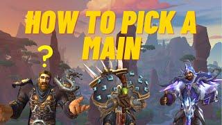 How to pick a main class in WoW Dragonflight