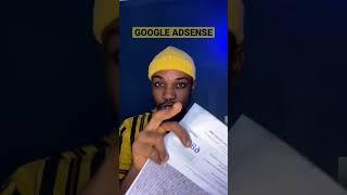 I RECEIVED MY GOOGLE ADSENSE PIN IN 5 DAYS IN NIGERIA  #shortsfeed