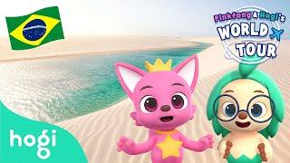 Pinkfong and Hogi visit Brazil    World Tour Series  Animation & Cartoon  Pinkfong & Hogi