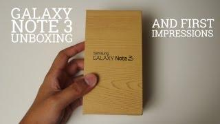 Samsung Galaxy Note 3 - Unboxing & First Impressions