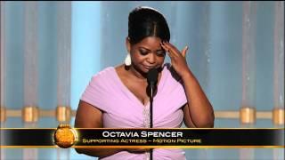 Octavia Spencer Wins Best Supporting Actress Motion Picture  - Golden Globes 2012