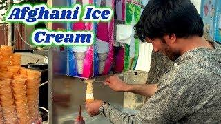 Afghani Ice Cream - 2019  Ice Cream Afghani  Afghanistan Street Food  Afghanistan Food