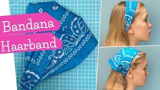 Haarband nähen für Erwachsene und Kinder  Bandana Hairband Headband  DIY Nähanleitung  mommymade