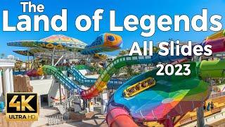 The Land of Legends Theme Park 2023 Antalya Turkey Türkiye - All Slides
