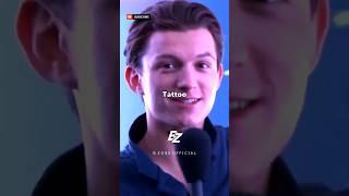 Tom Holland Has a SPIDER ️ TATTOO On His Foot  #shorts #marvel #avengers #spiderman #tomholland