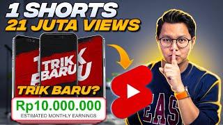 TRIK BARU SHORTS? 1 Short 21 Juta Views Cara Menghasilkan Uang Dari Youtube Shorts & HP Saja