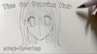 How I Draw Anime Girl Hair  Drawing Girl Hair Tutorial + Tips for Beginners