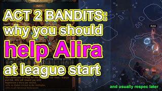 POE Quick Tips Bandits - Why You Should Help Alira & Respec Later at League Start - Path of Exile