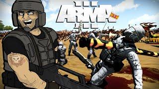 Being Wiped Out by Far Too Many Bugs  Arma 3 Starship Troopers