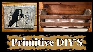 Primitive Bathroom DIYS