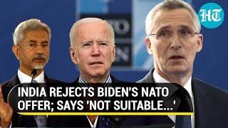 Jaishankars Big No to NATO Entry Offer by U.S. Alliance Template Doesnt Suit India  Watch