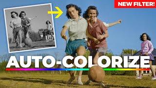 NEW FILTER To Auto-Colorize Black & White Photos Photoshop 2021