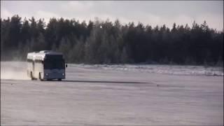 360 Turn with school bus what you see only in finland