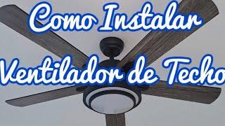 Como Instalar Ventilador de Techo con Luz y Control Remoto #electricidad #tutorial  #tips #oficio