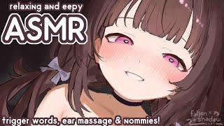 LIVE ASMR  spoiling you to sleep tingly ear massage trigger words & ear nommies...  vtuber