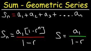 How To Derive The Sum Formula of a Geometric Series