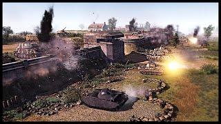 Insane German Wall of Death - Prototype Factory Attack  Men of War Assault Squad 2 Mod Gameplay